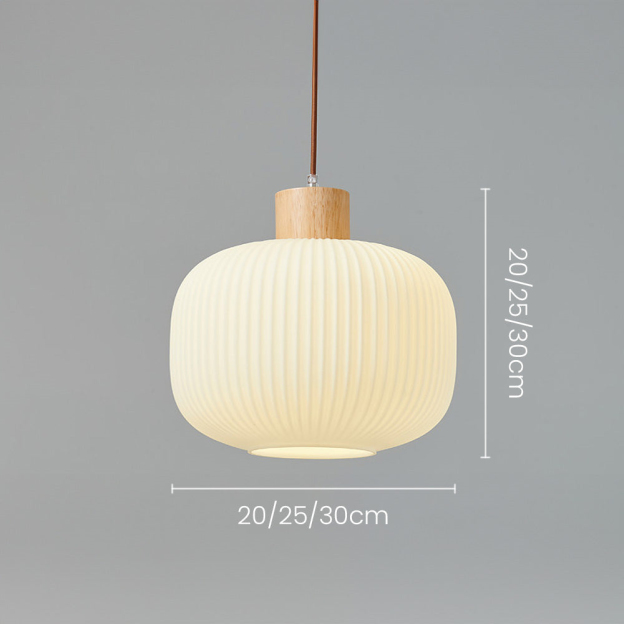 Japanese Style Log Winde Minimalist Modern Restaurant bar Glass Chandelier