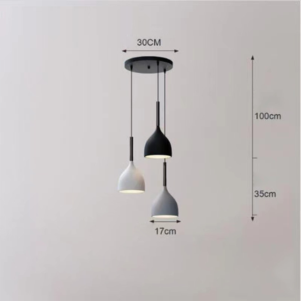 Nordic Wrought Iron Baking Paint Pendant Light