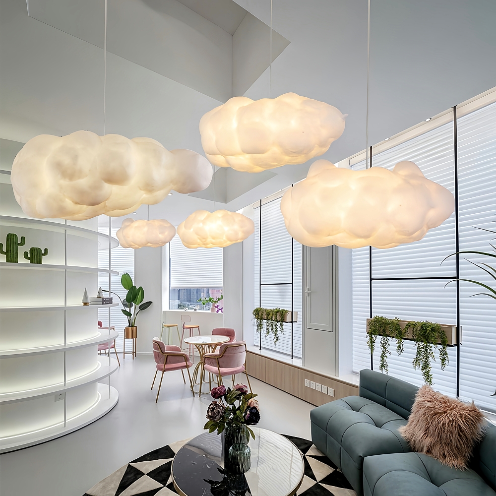 Nursery Creative Cloud Pendant Light Restaurant Dream Cloud Lamp Children's Room Hanging Lighting Fixture