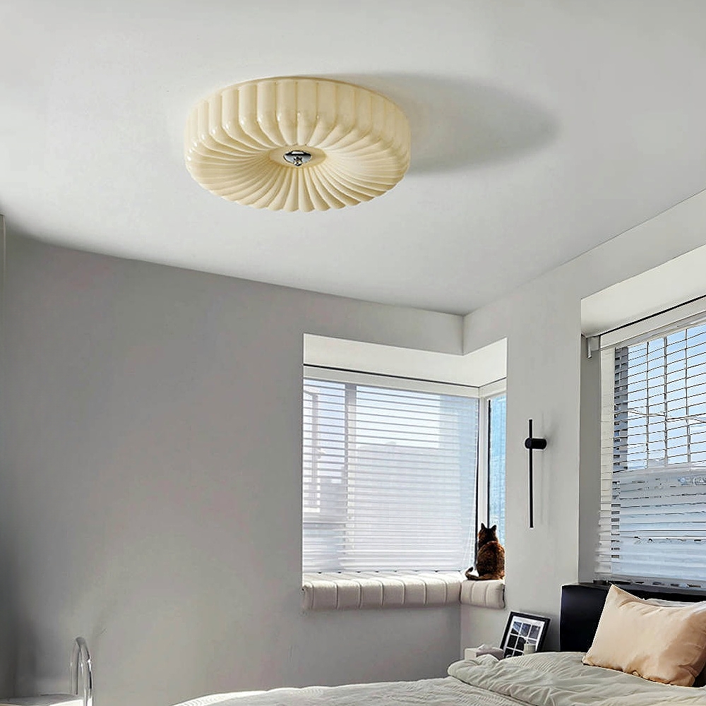 Medieval Cream Style Bauhaus Glass Ceiling Light