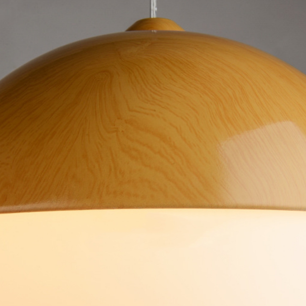 Creative imitation wood grain nut glass chandelier