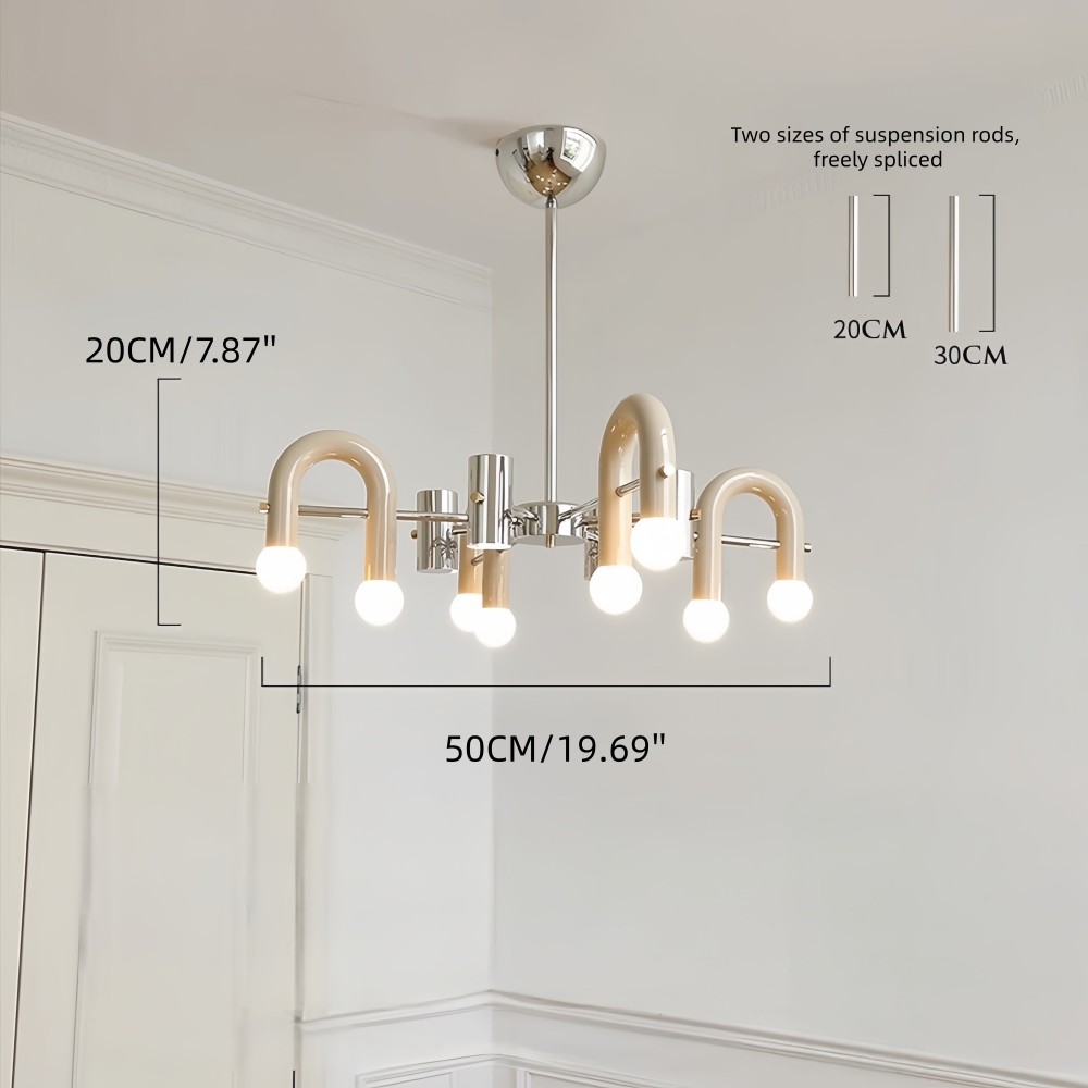 Nordic Modern Minimalist Multi-Head Pendant Light Living Room Main Fixture