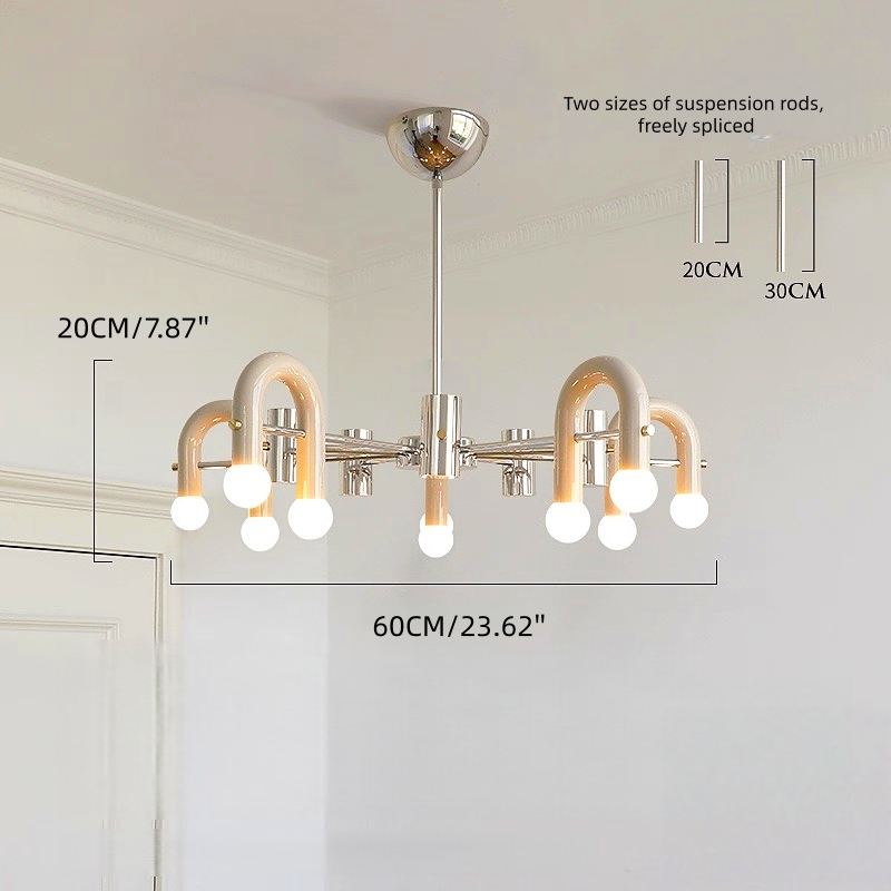 Nordic Modern Minimalist Multi-Head Pendant Light Living Room Main Fixture