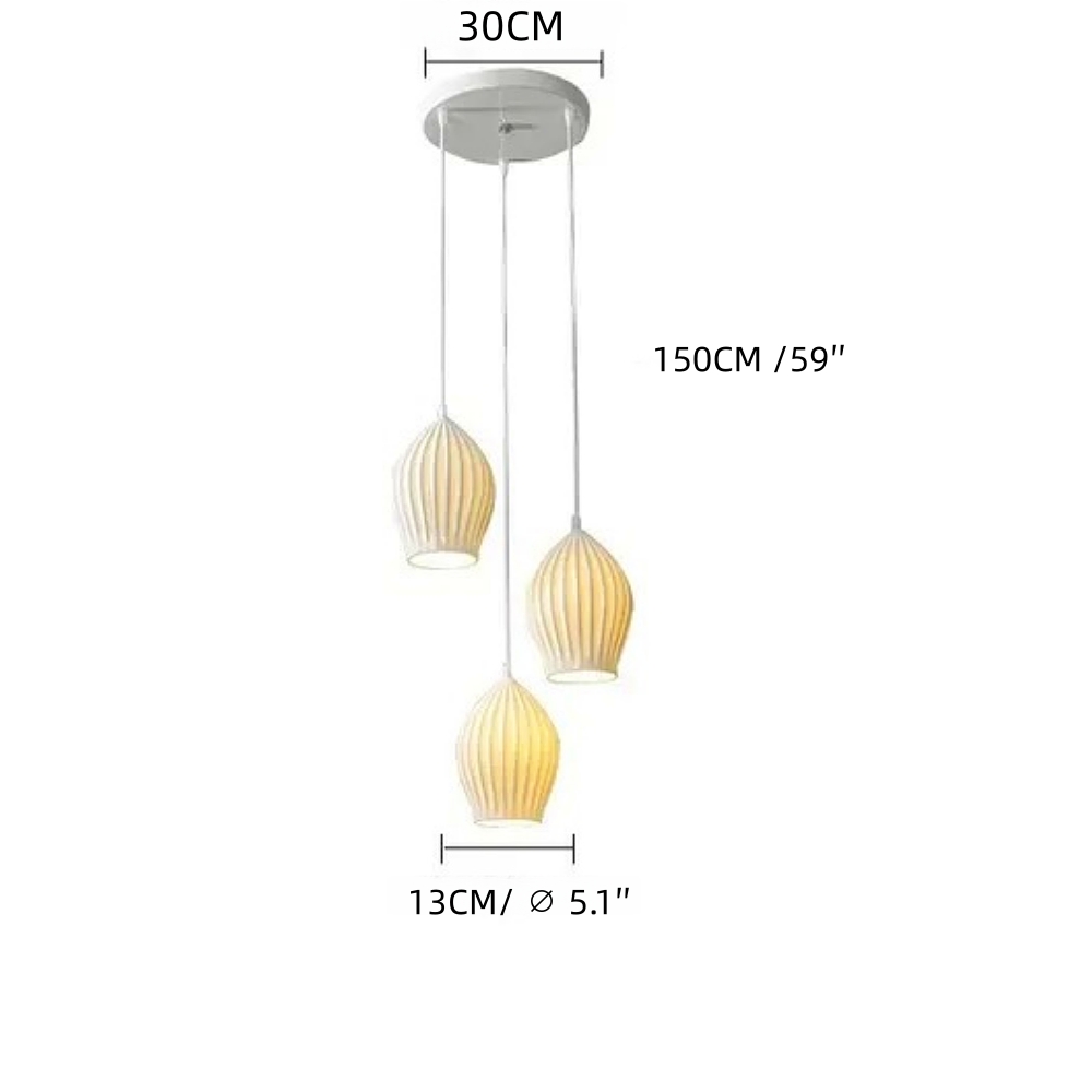 Scandinavian Ceramic Pendant Light Staircase Decor Lighting