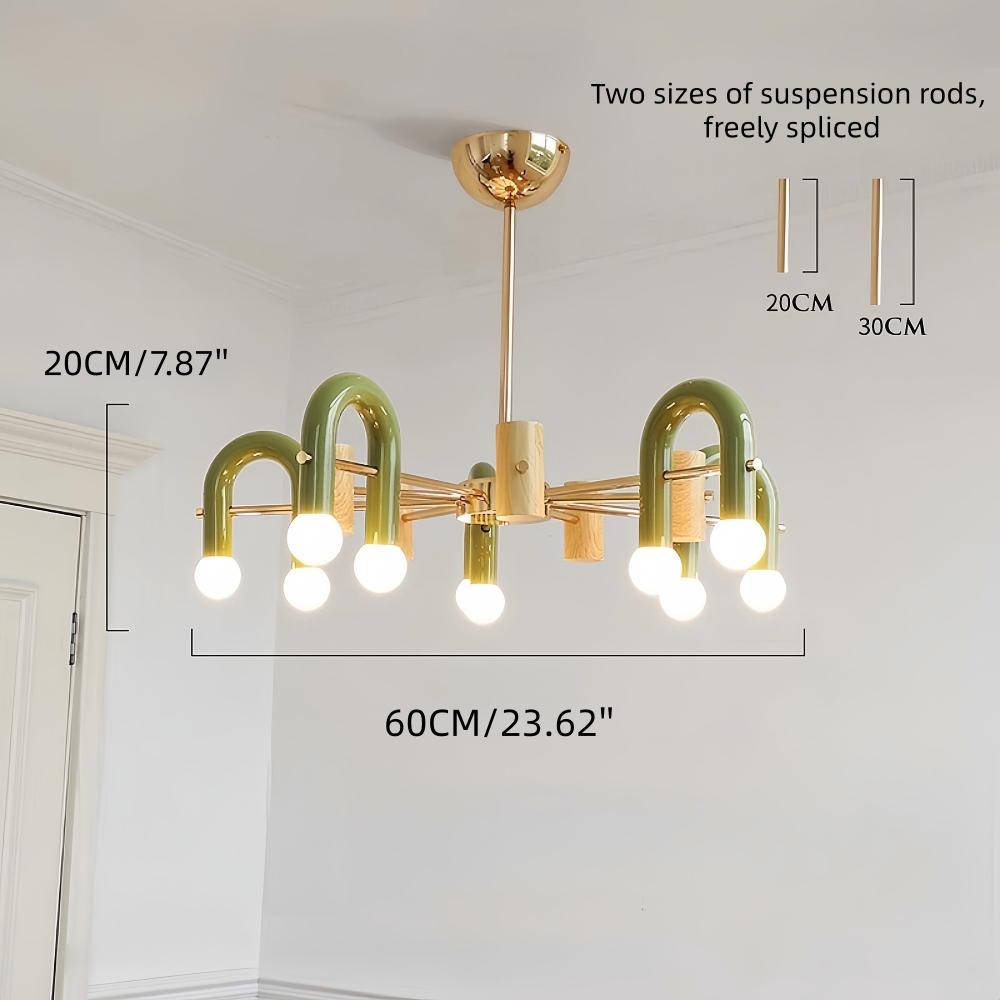 Nordic Modern Minimalist Multi-Head Pendant Light Living Room Main Fixture