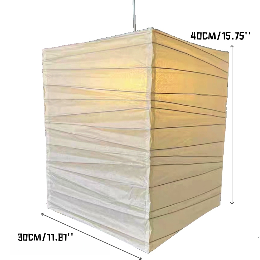 Japanese Style Paper Art Square Pendent Lamp