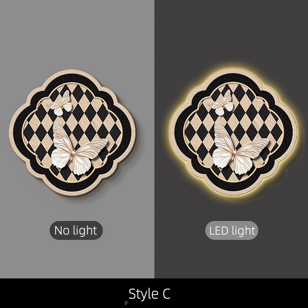 Medieval Style Entrance Hall Decorative Painting Wall Lamp