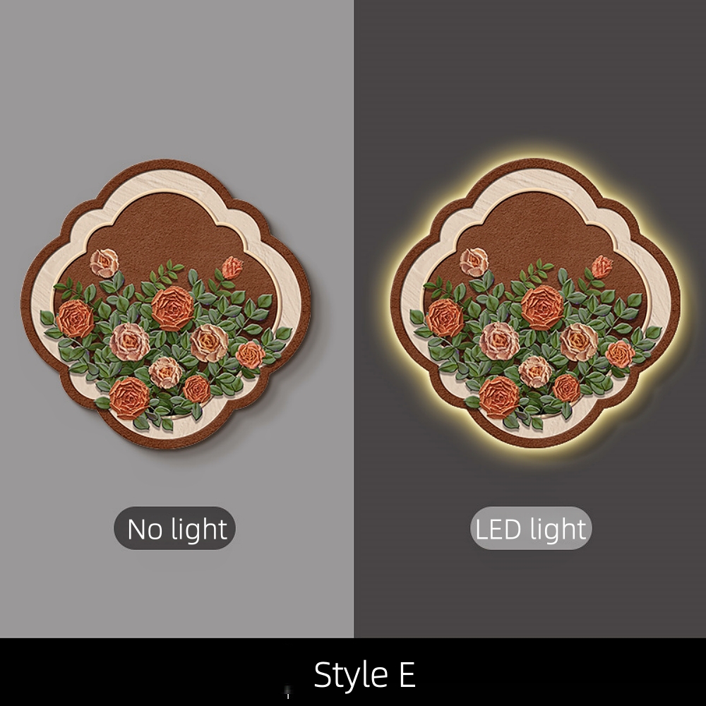 Medieval Style Entrance Hall Decorative Painting Wall Lamp