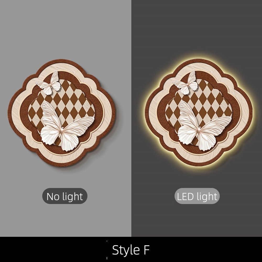 Medieval Style Entrance Hall Decorative Painting Wall Lamp