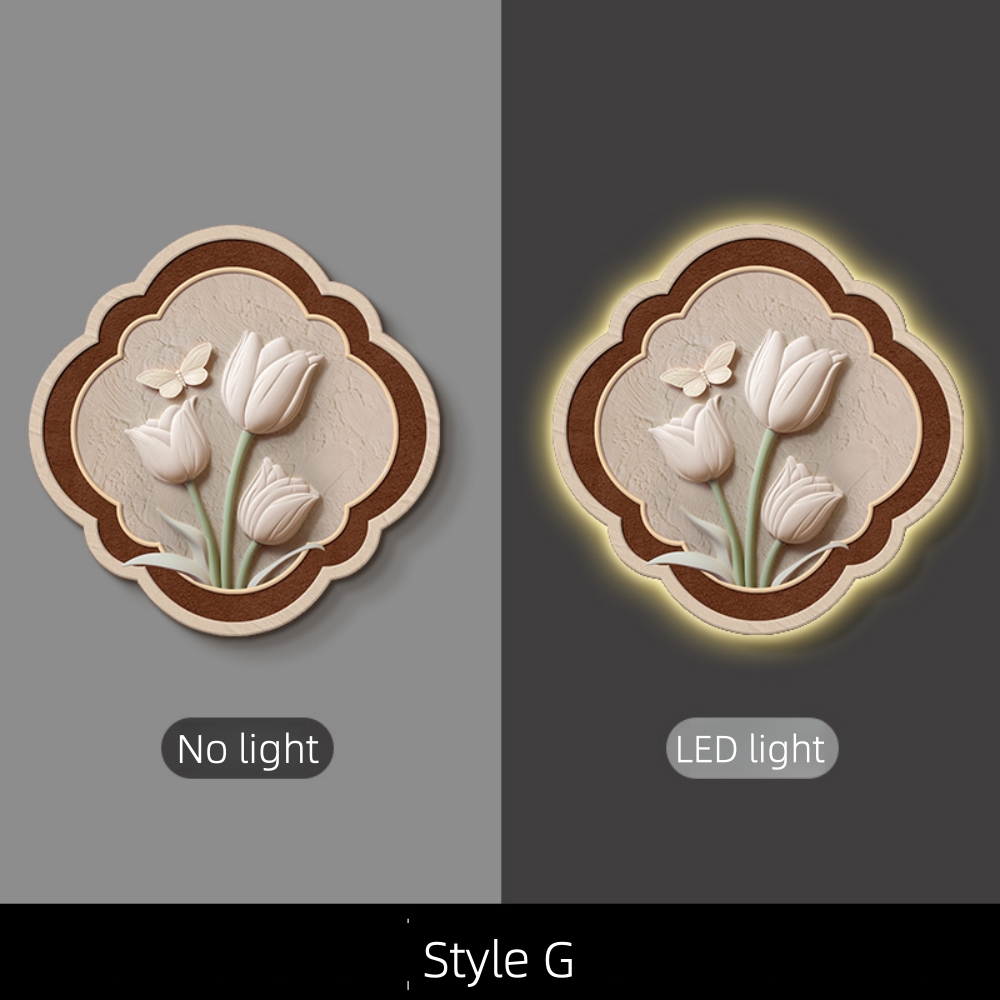 Medieval Style Entrance Hall Decorative Painting Wall Lamp