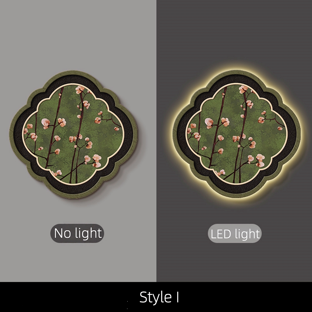 Medieval Style Entrance Hall Decorative Painting Wall Lamp