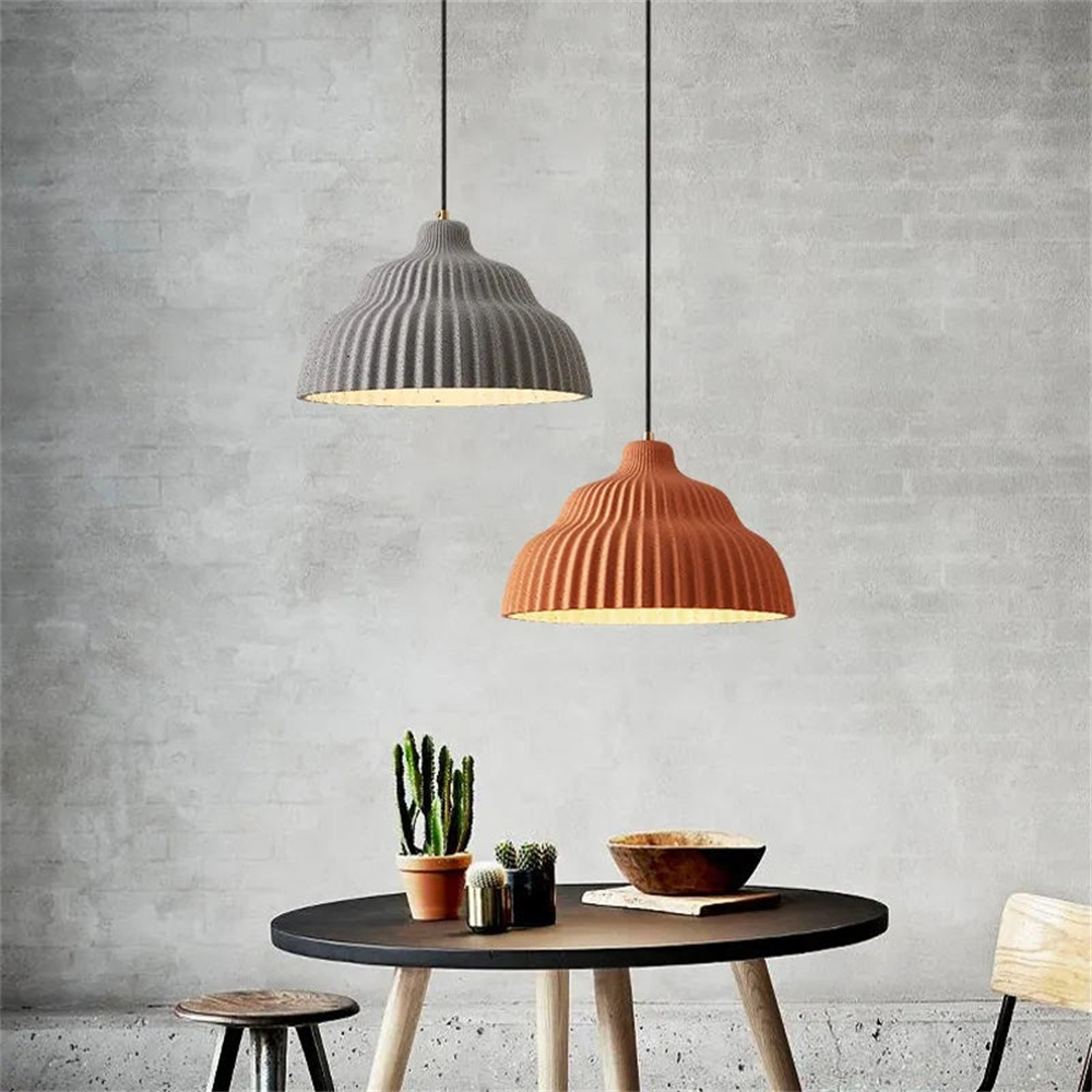 Retro Creative Imitation Cement Texture Resin Pendant Light