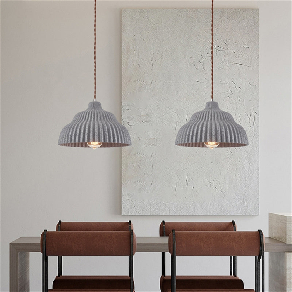 Retro Creative Imitation Cement Texture Resin Pendant Light