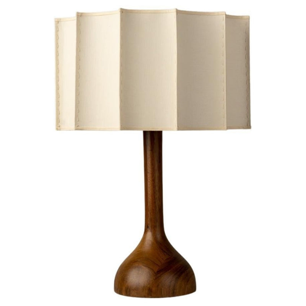 New Chinese Classical Retro High-End Solid Fabric Wood Desk Lamp