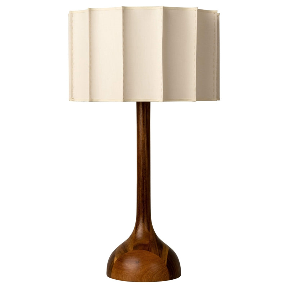 New Chinese Classical Retro High-End Solid Fabric Wood Desk Lamp