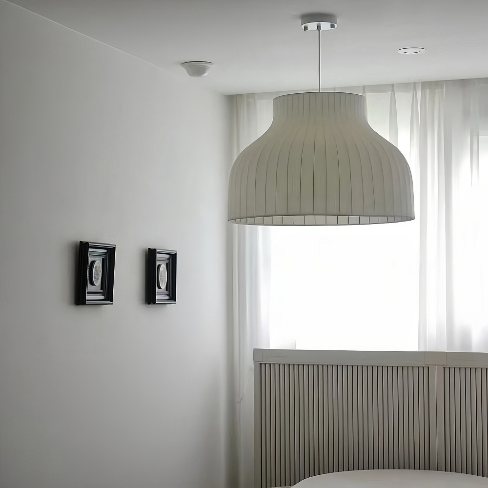 Handmade Elegant Fabric Pendant Lamp Unique Design Boho Chandelier for Cozy Living Rooms