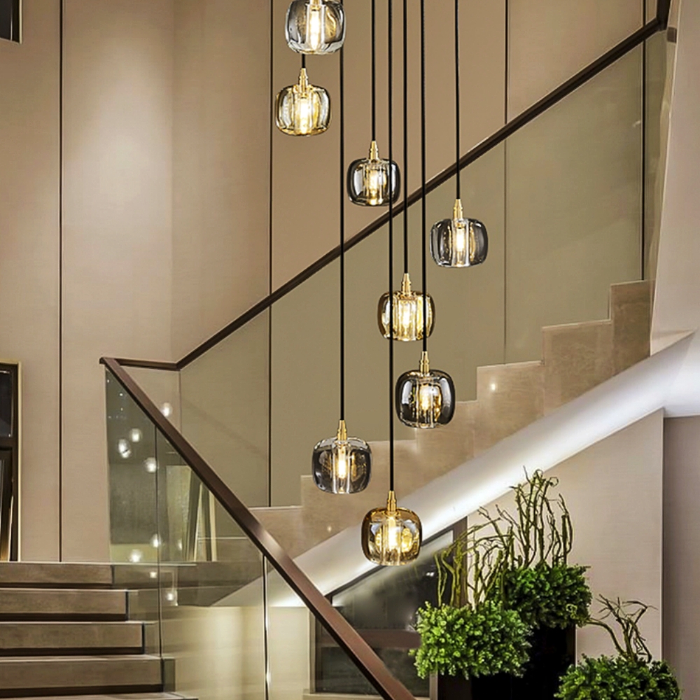 Nordic Modern Art Crystal Apple Shaped Bar Counter Kitchen Pendant Light