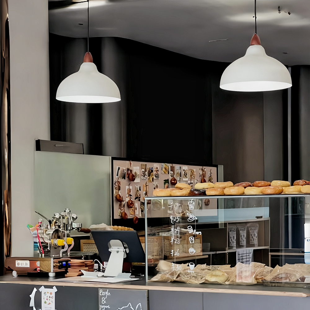 Nordic Industrial Minimalist Style Decor Black & White Kitchen Pendant Light