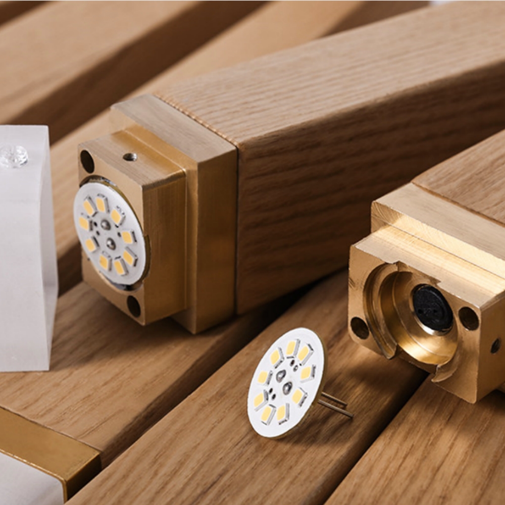 Nordic Style Solid Wood Matchstick Pendant Lamp