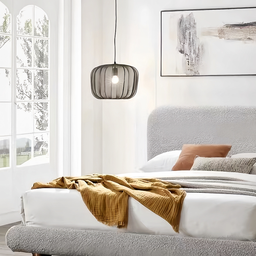 Chinese Apple Shaped Living Room Loft Spinning Pendant Light