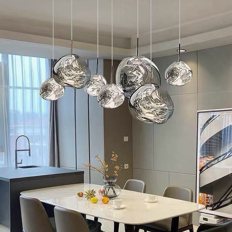 Designer Lava Chandelier Luxury Loft Stairwell Living Room Pendant Light