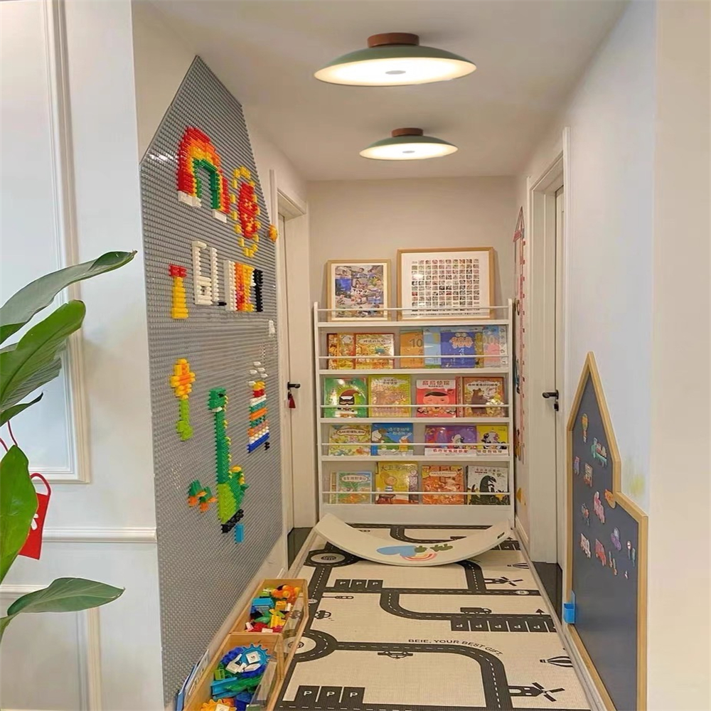 French Cream Iron Led Ceiling Lamp