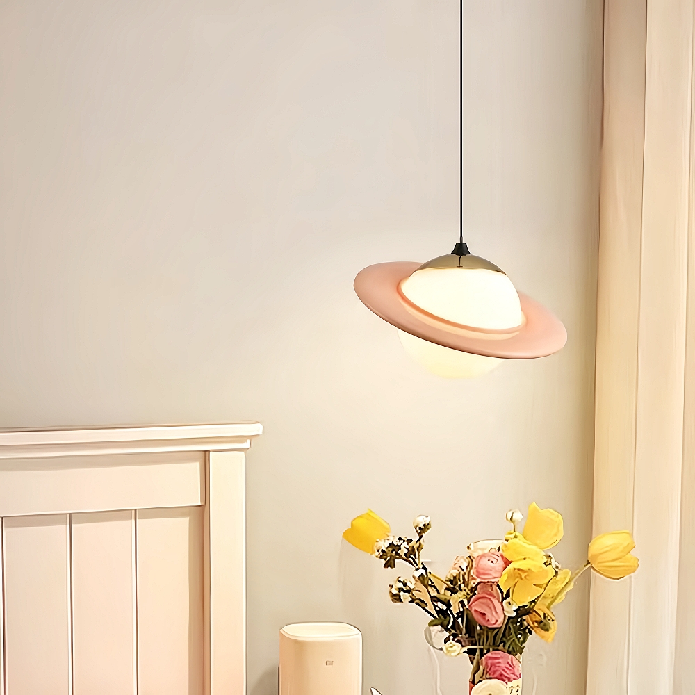 Colorful Small Planet Glass Pendant Light