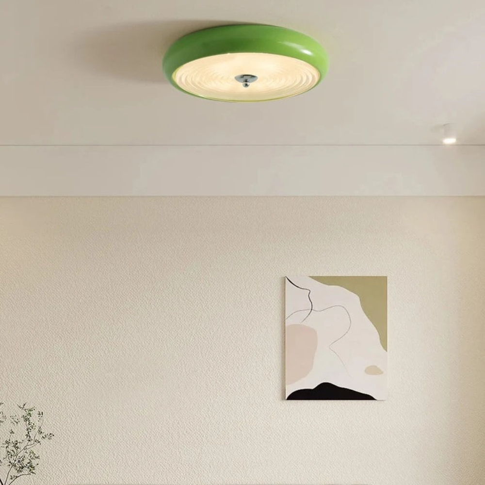 Bauhaus Style Retro Circular Bedroom Ceiling Light