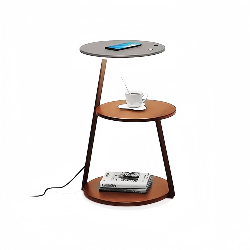 Modern Dimmable Floor Lamp with Integrated Drawer Storage