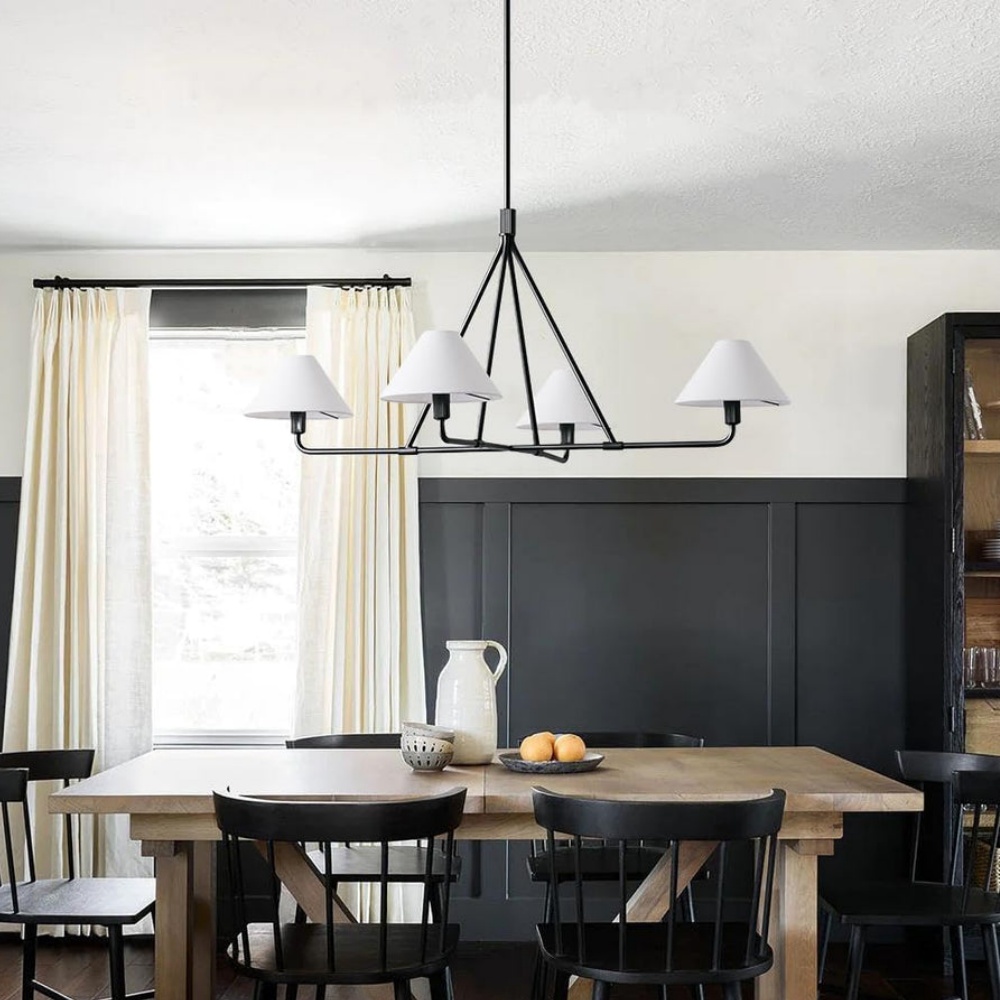 Modern Geometric Aesthetic Iron Axis Chandelier