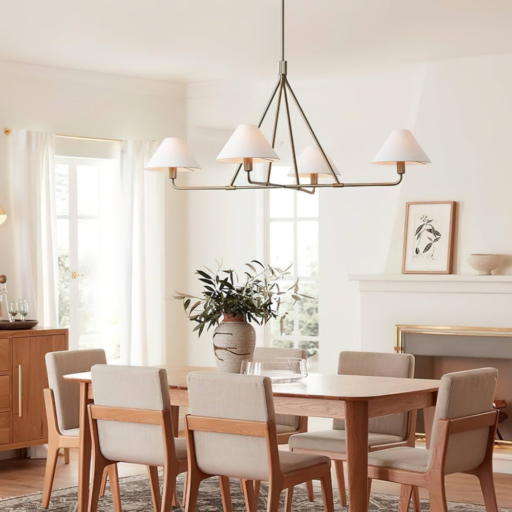 Modern Geometric Aesthetic Iron Axis Chandelier