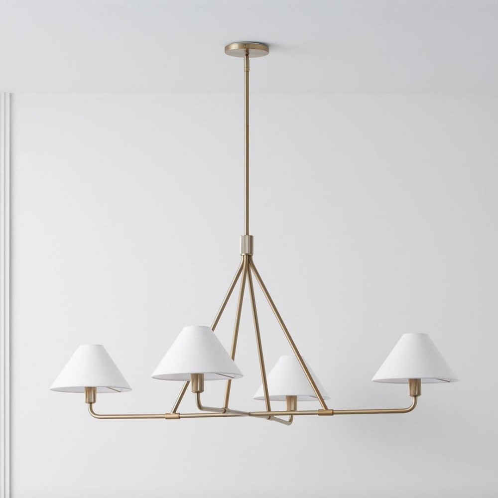 Modern Geometric Aesthetic Iron Axis Chandelier