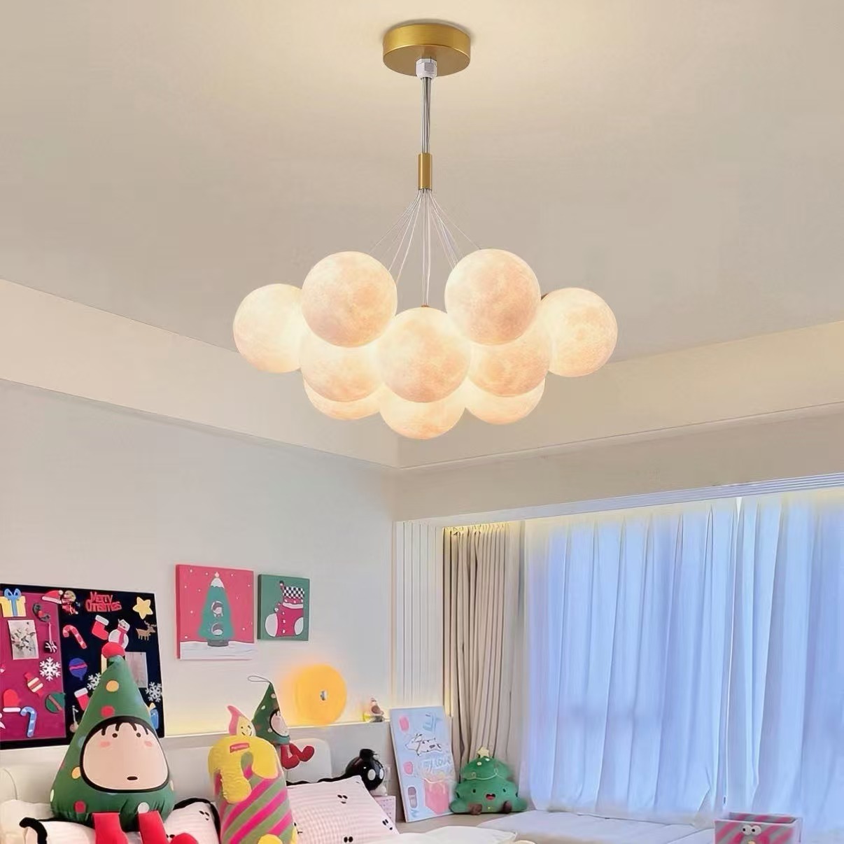 Moon Bubble Chandelier Dining Room Living Room Light