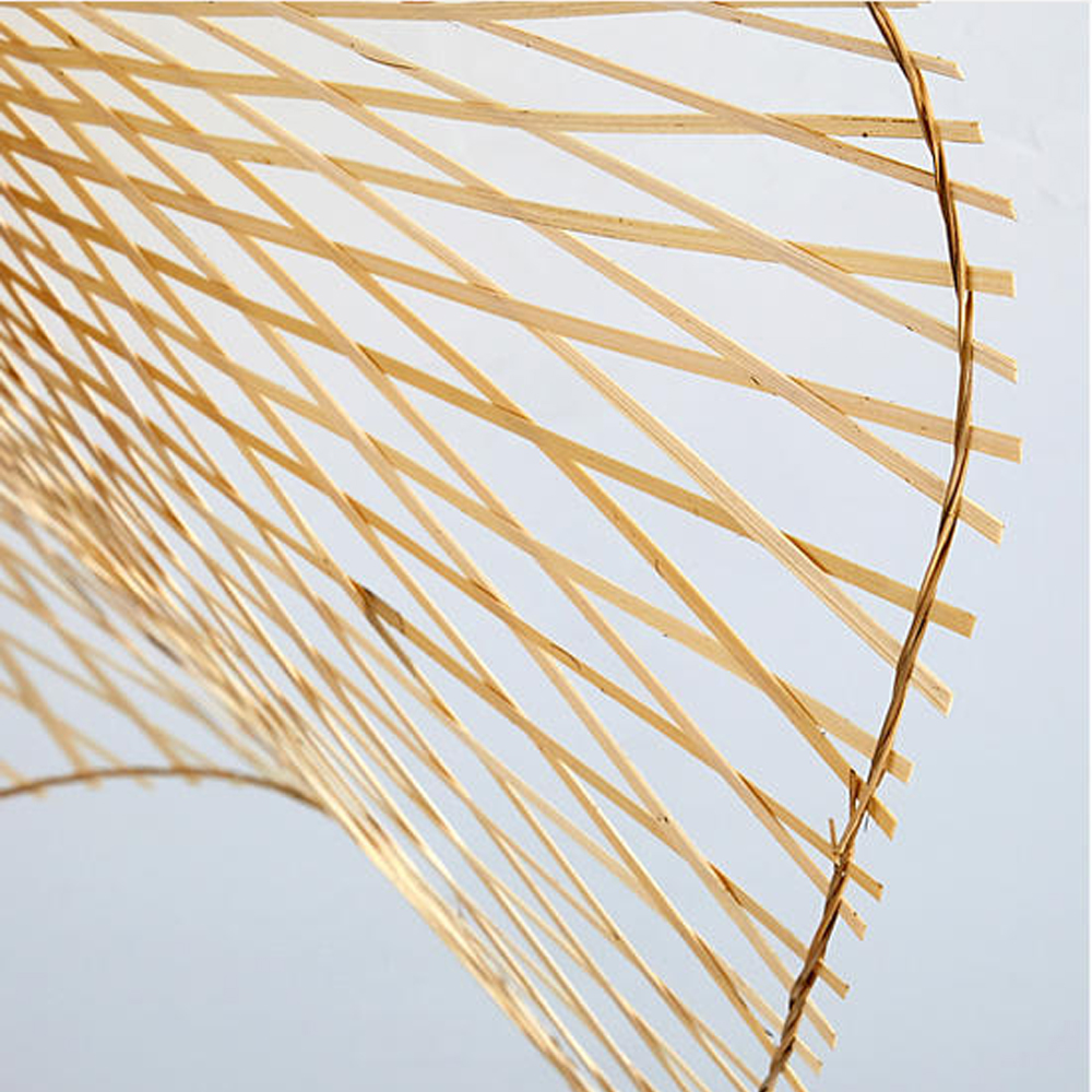 Large Hat-shape Bamboo Ceiling Light For Bedroom
