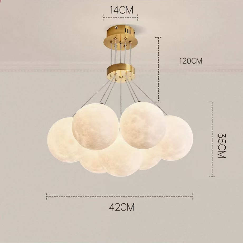 Moon Bubble Chandelier Dining Room Living Room Light