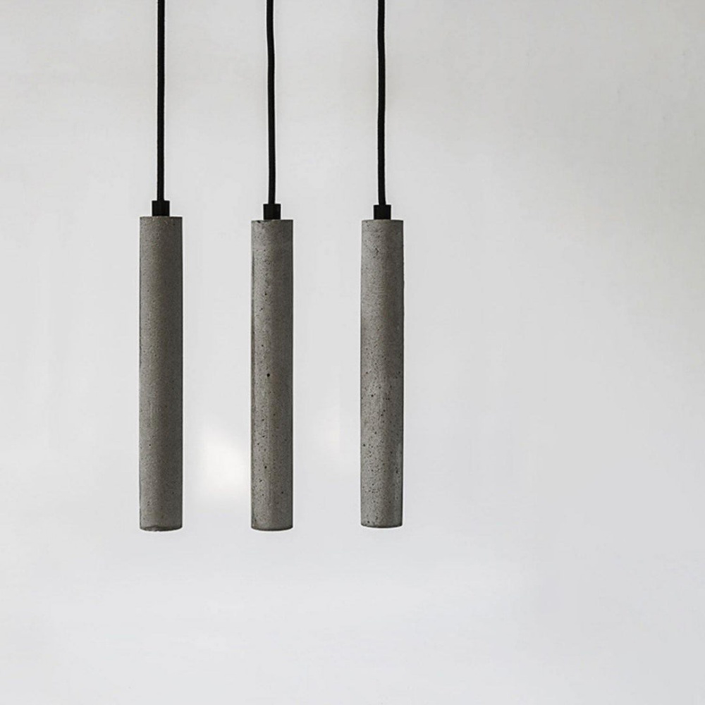 Creative Micro Cement Industrial Terrazzo Strip Pendant Light