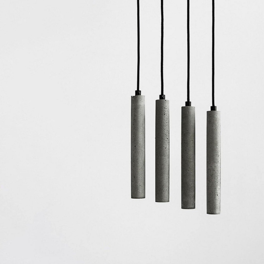 Creative Micro Cement Industrial Terrazzo Strip Pendant Light