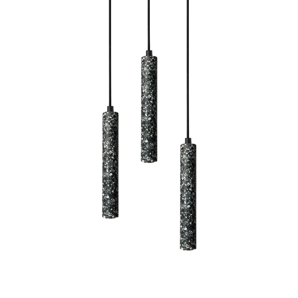 Creative Micro Cement Industrial Terrazzo Strip Pendant Light
