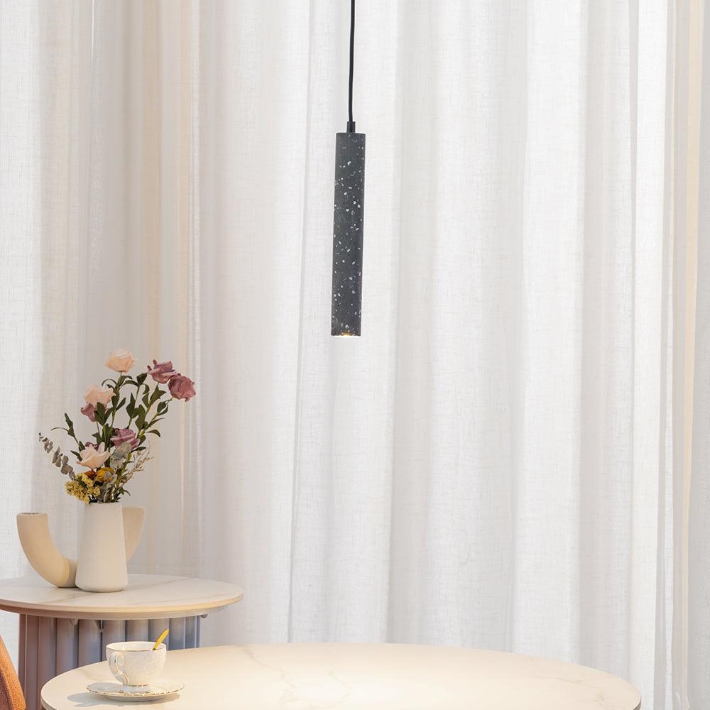 Creative Micro Cement Industrial Terrazzo Strip Pendant Light