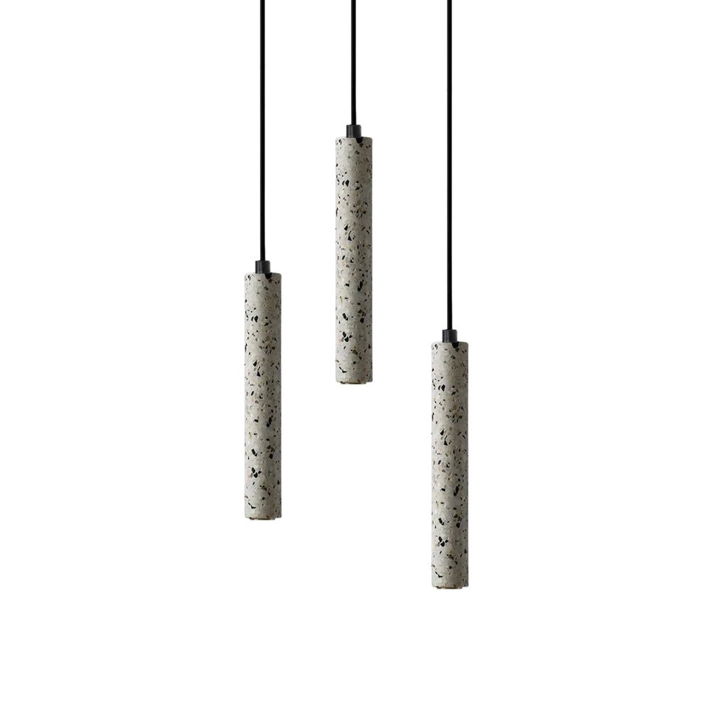 Creative Micro Cement Industrial Terrazzo Strip Pendant Light