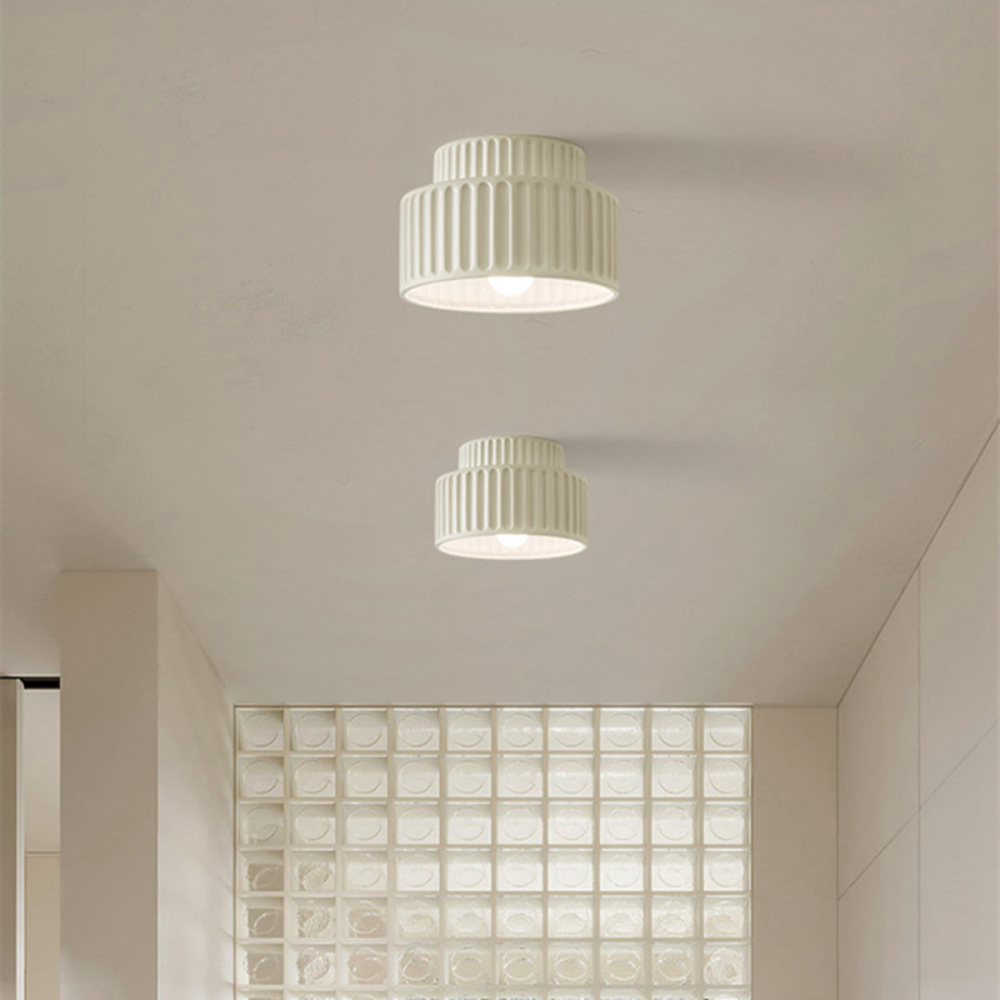 French retro style cream painted embedded ceiling light suitable for various rooms and corridor