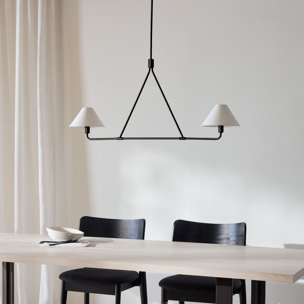 Modern Geometric Aesthetic Iron Axis Chandelier