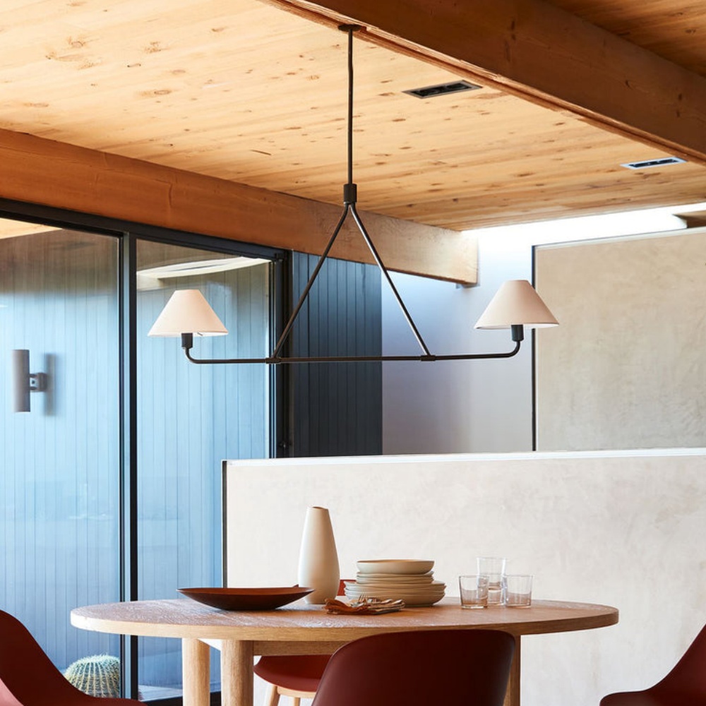 Modern Geometric Aesthetic Iron Axis Chandelier