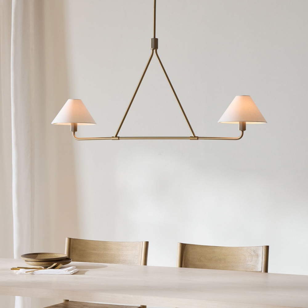 Modern Geometric Aesthetic Iron Axis Chandelier