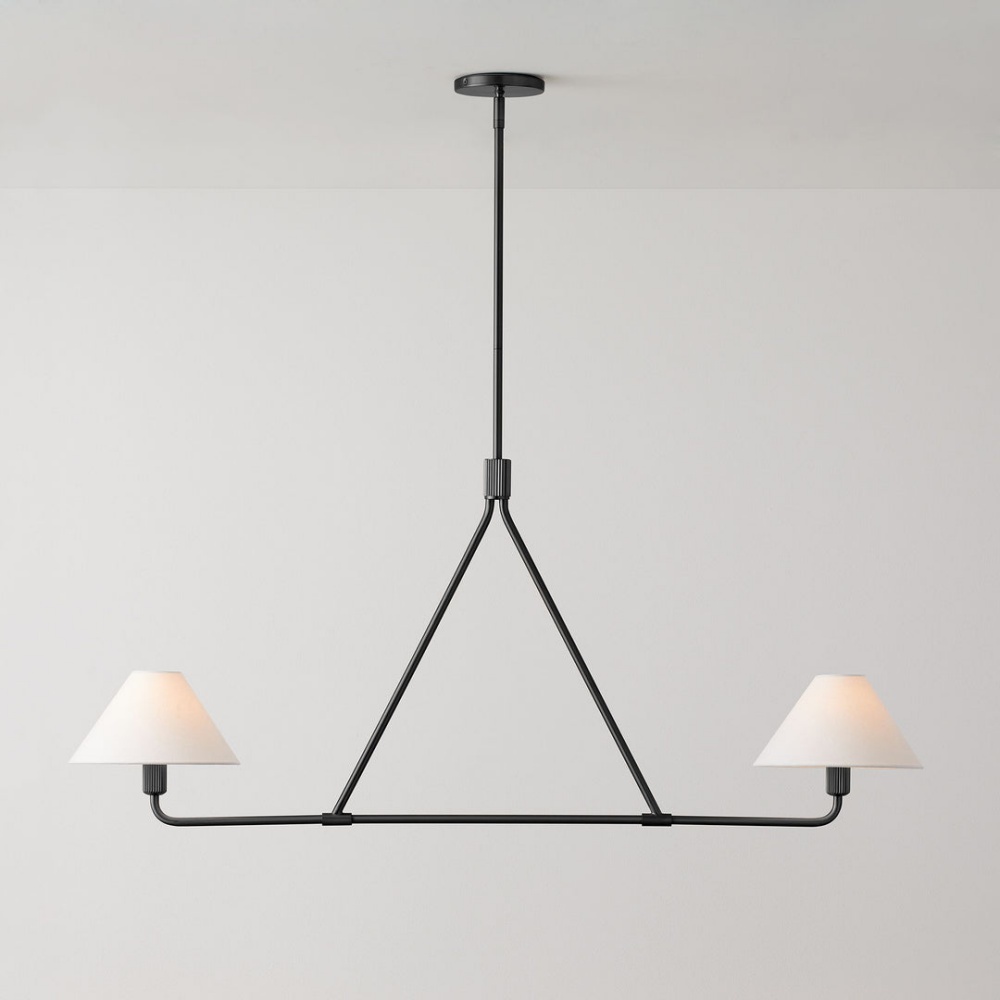 Modern Geometric Aesthetic Iron Axis Chandelier