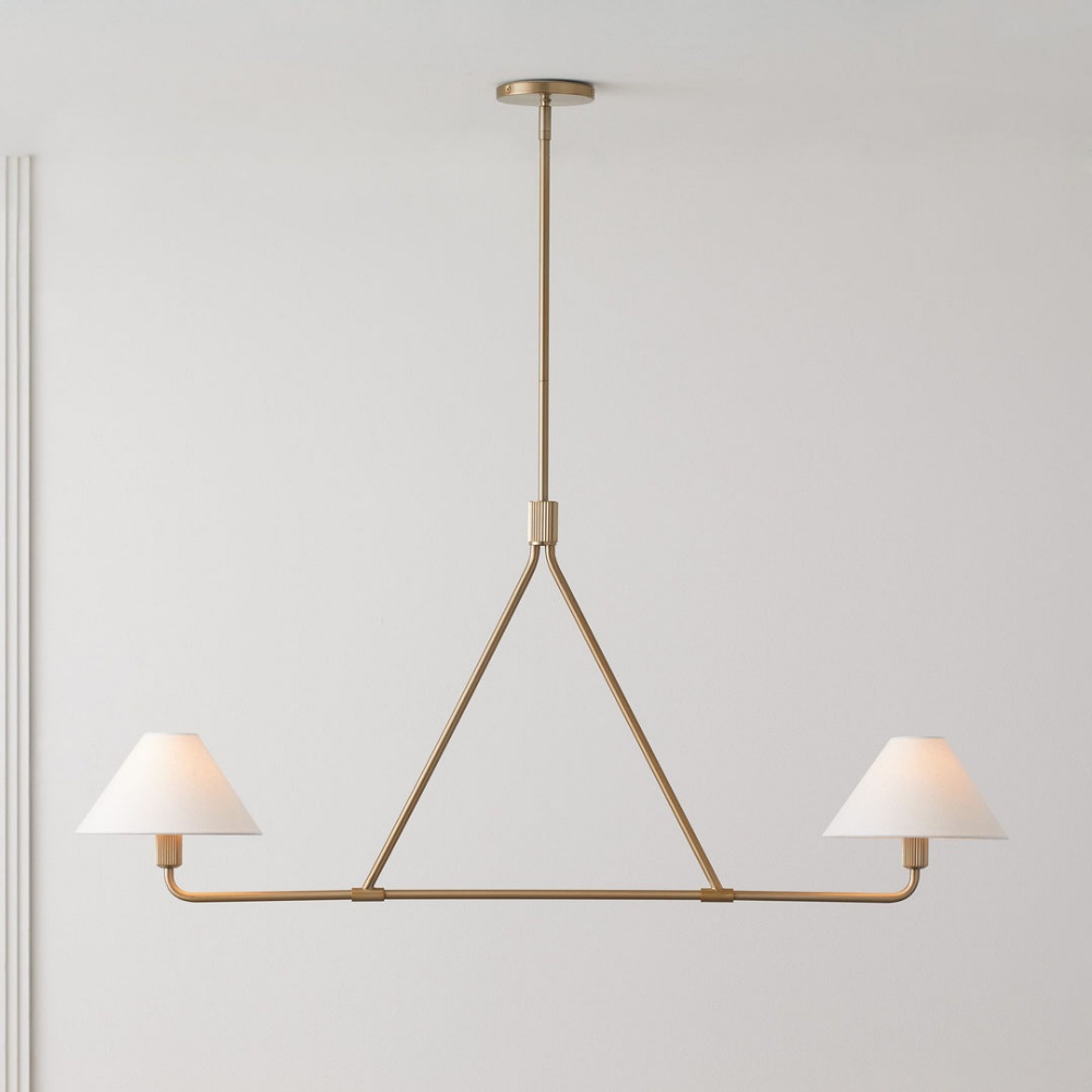 Modern Geometric Aesthetic Iron Axis Chandelier