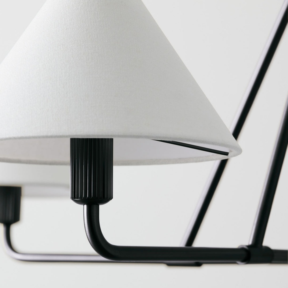 Modern Geometric Aesthetic Iron Axis Chandelier