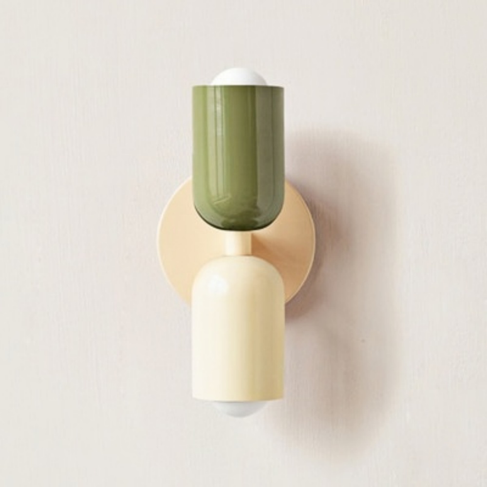 Morandi Color Retro Double Head Creative Home Decoration Wall Lamp