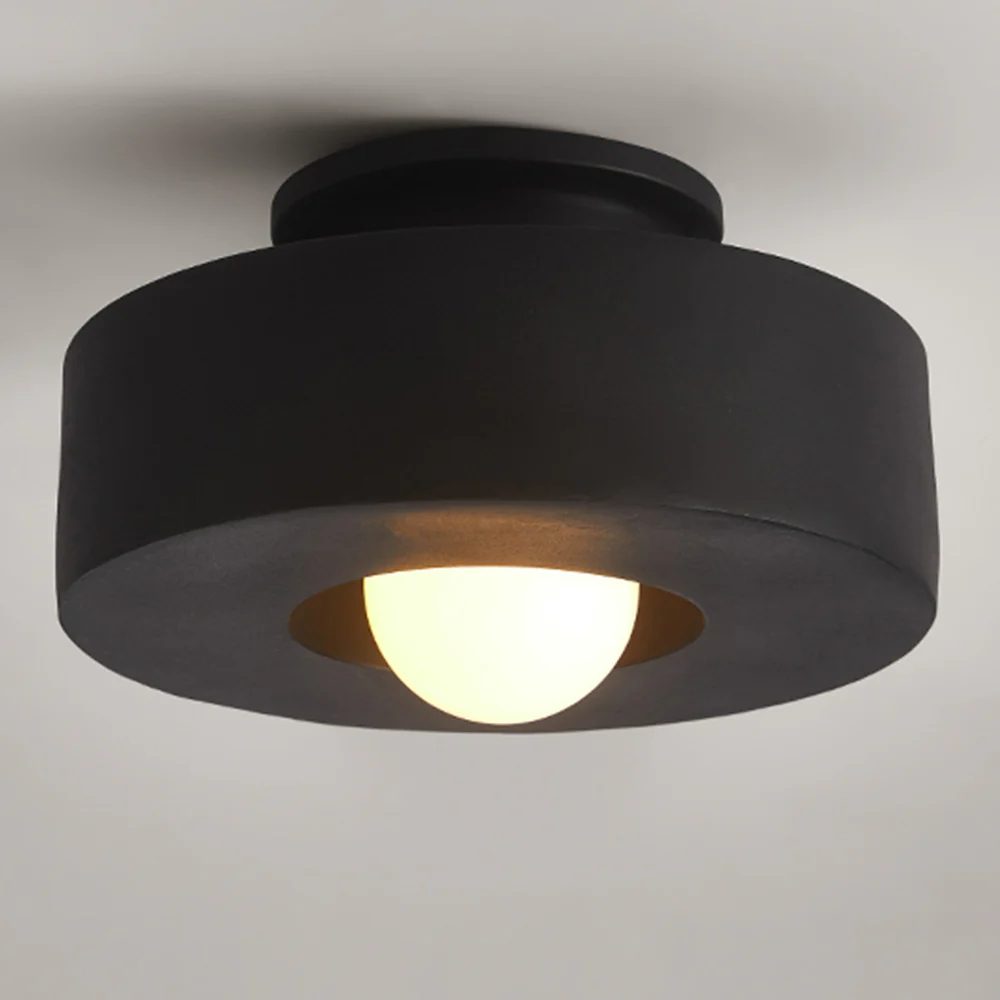 Nordic style Morandi Color Series Semi Embedded Ceiling Light