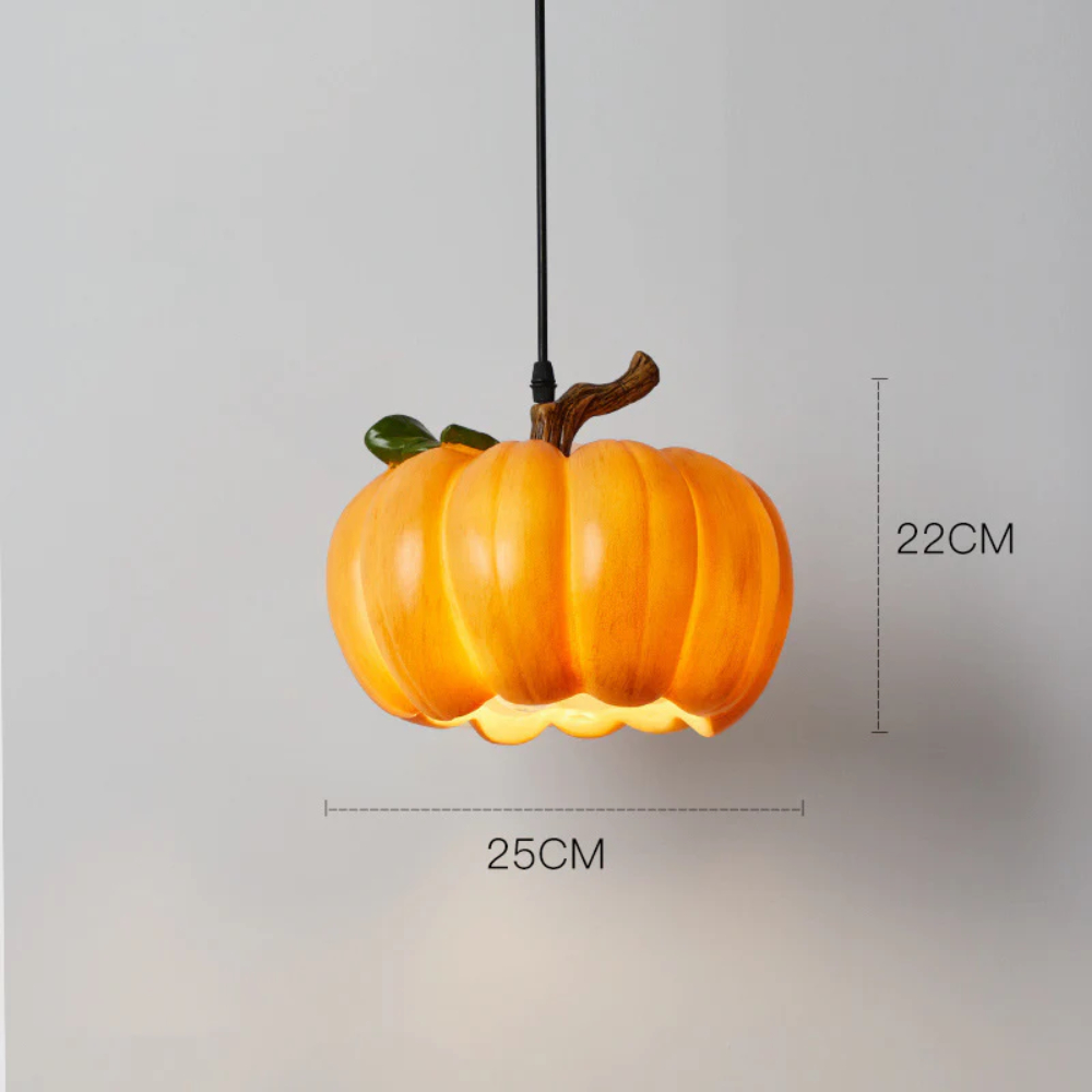 Retro creative resin pumpkin chandelier suitable for foyer bar and restaurant